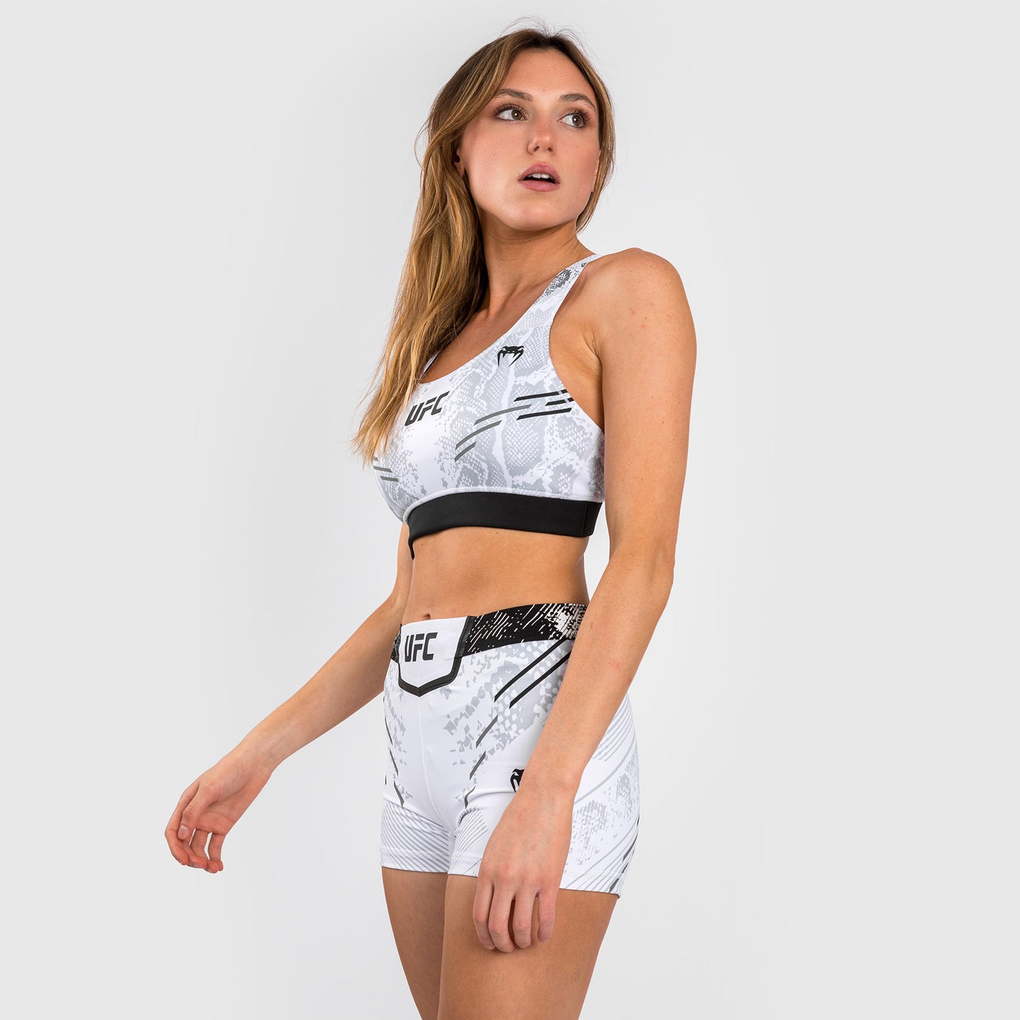 UFC Adrenaline by Venum Authentic Fight Night  Women’s Sports Bra - White