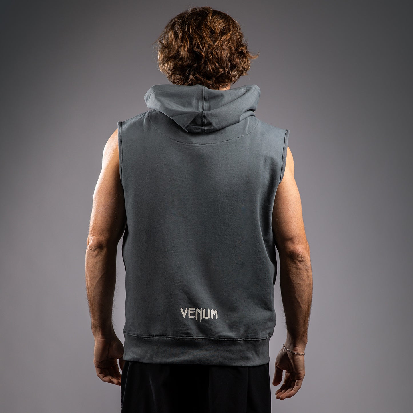 Venum Sparring Sleeveless Hoodies - Storm Grey