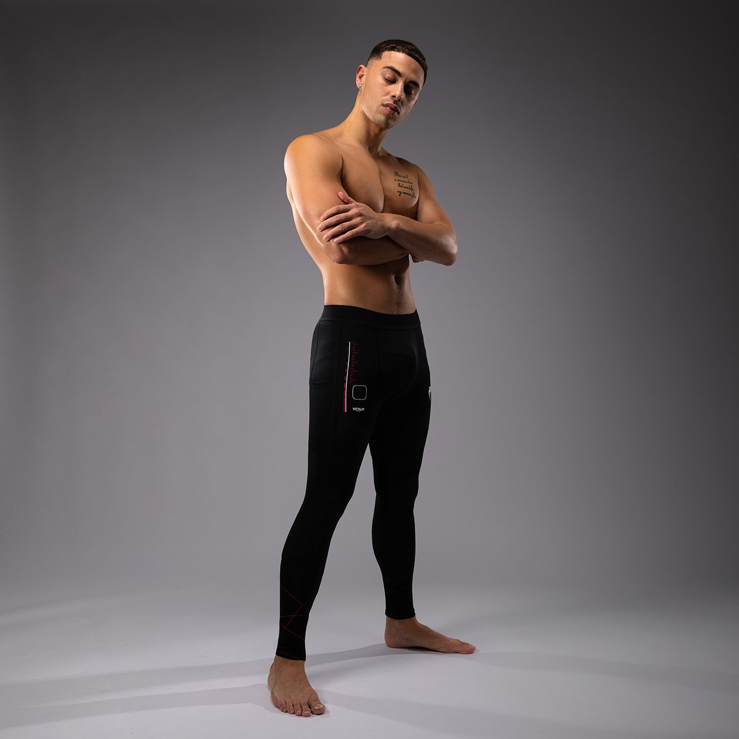 Venum Tactical XT Spats - Black/Fire Red