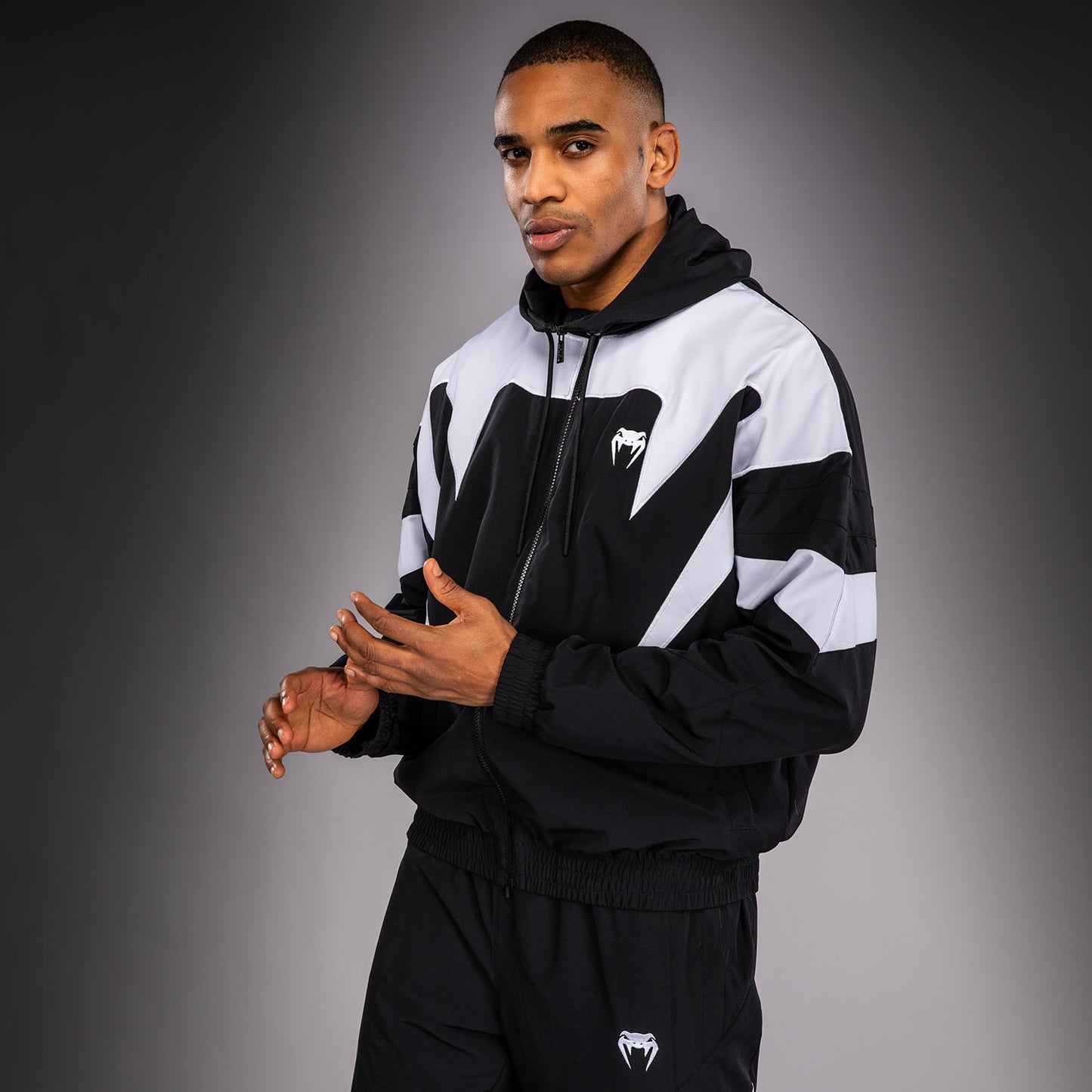 Venum Attack 90 Track Jacket - White/Black