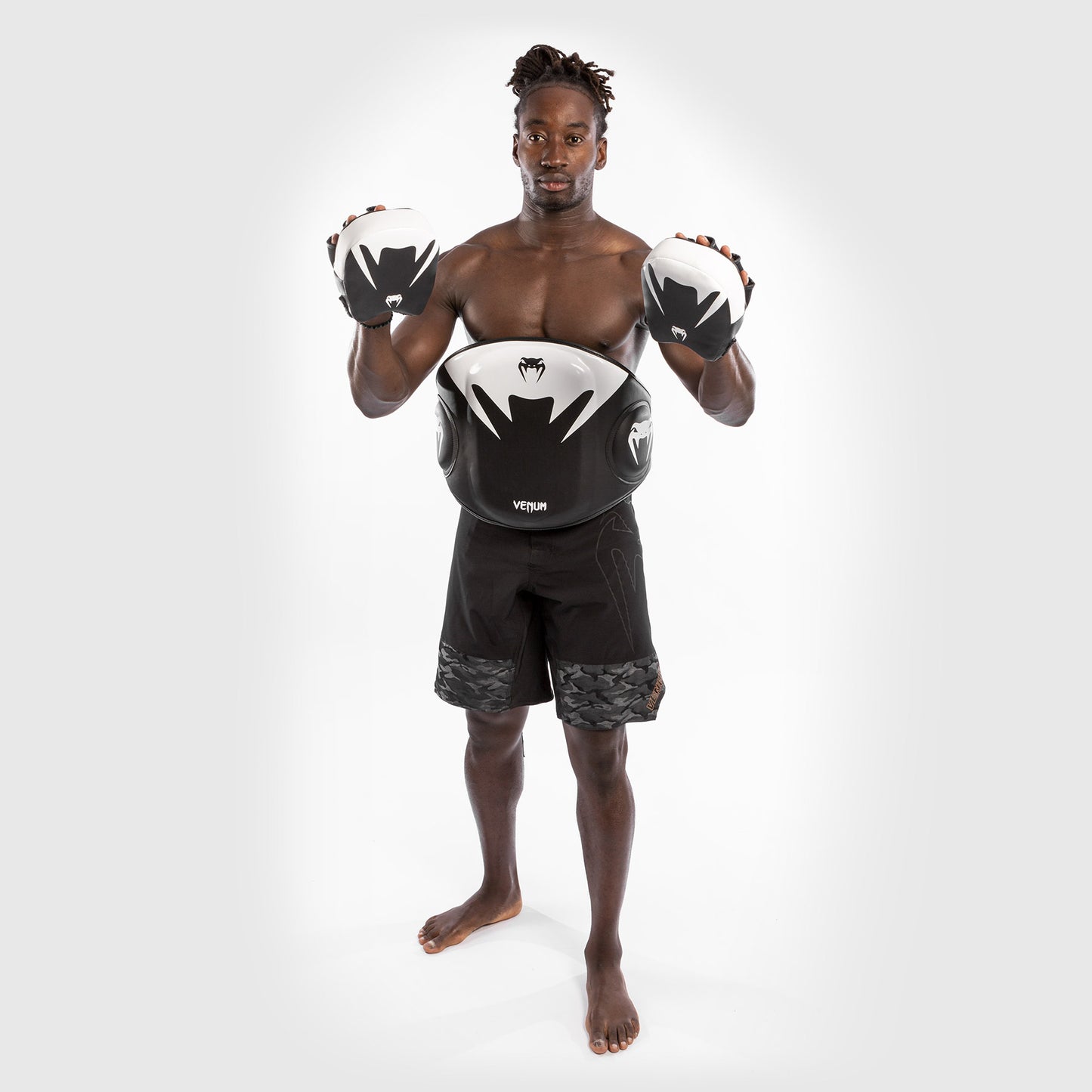 Venum Elite Belly Protector - Black/White