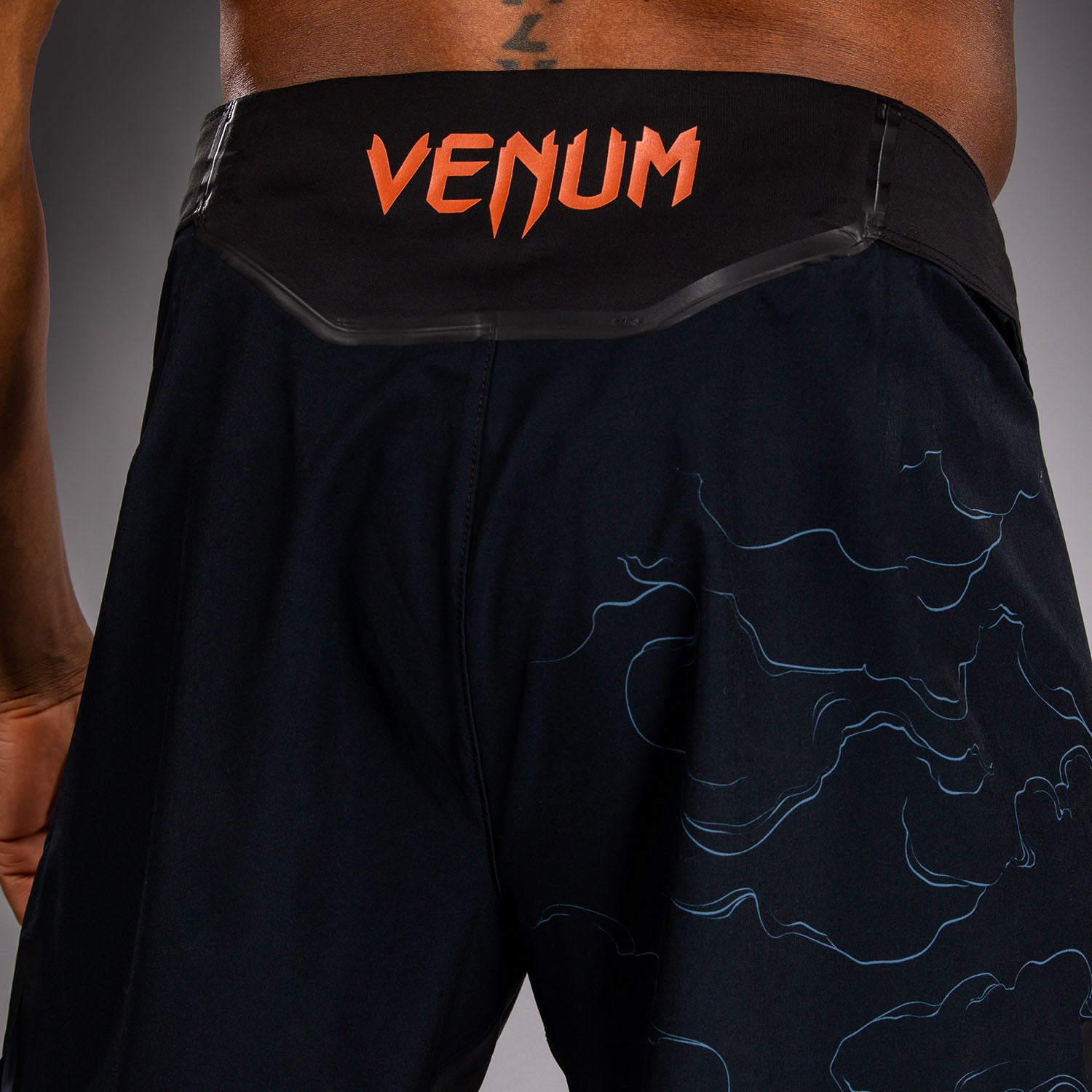 Venum Thunder Dragon Fightshorts - Black/Grey/Copper - Venum Asia