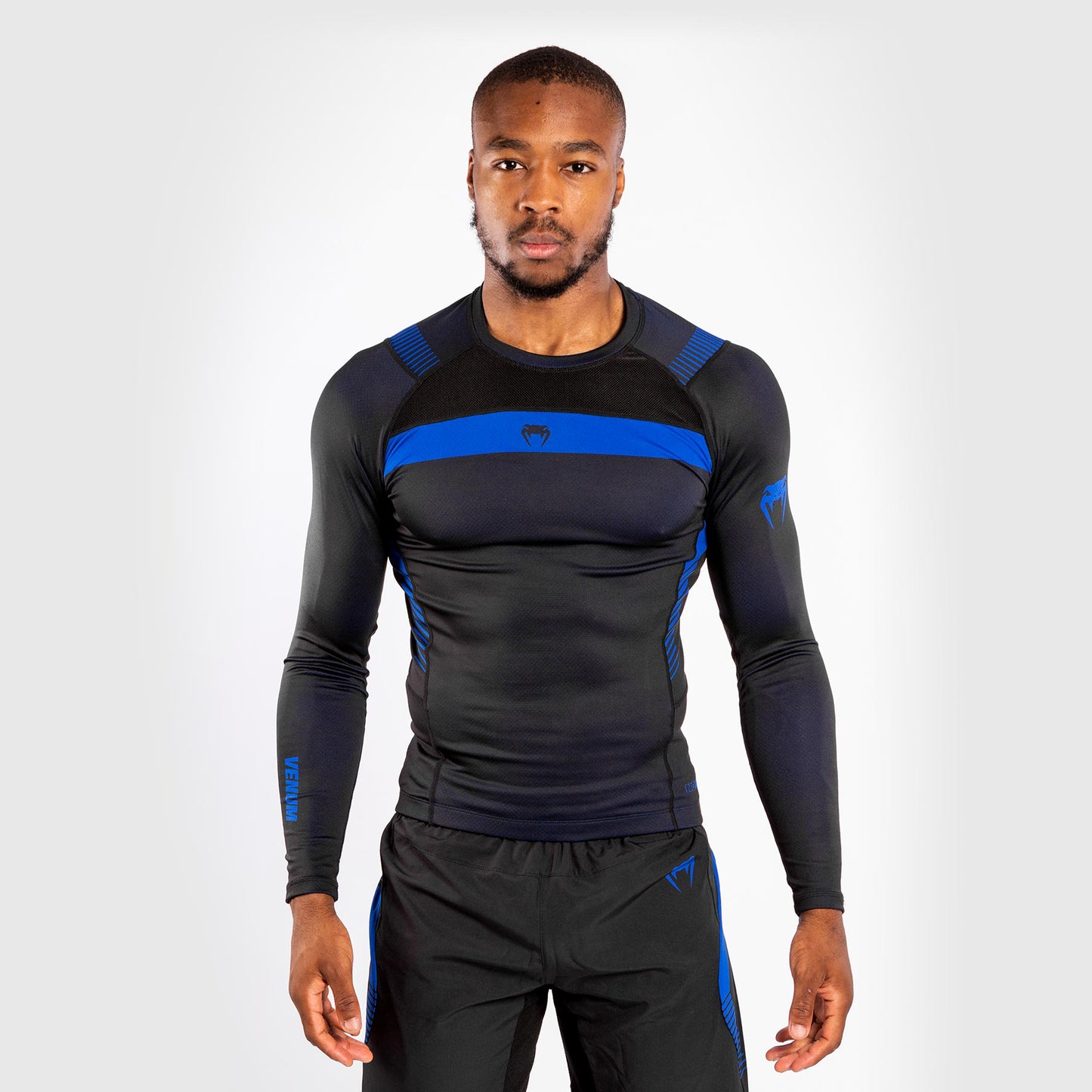 Venum NoGi 3.0 Rashguard - Long Sleeves - Black/Blue