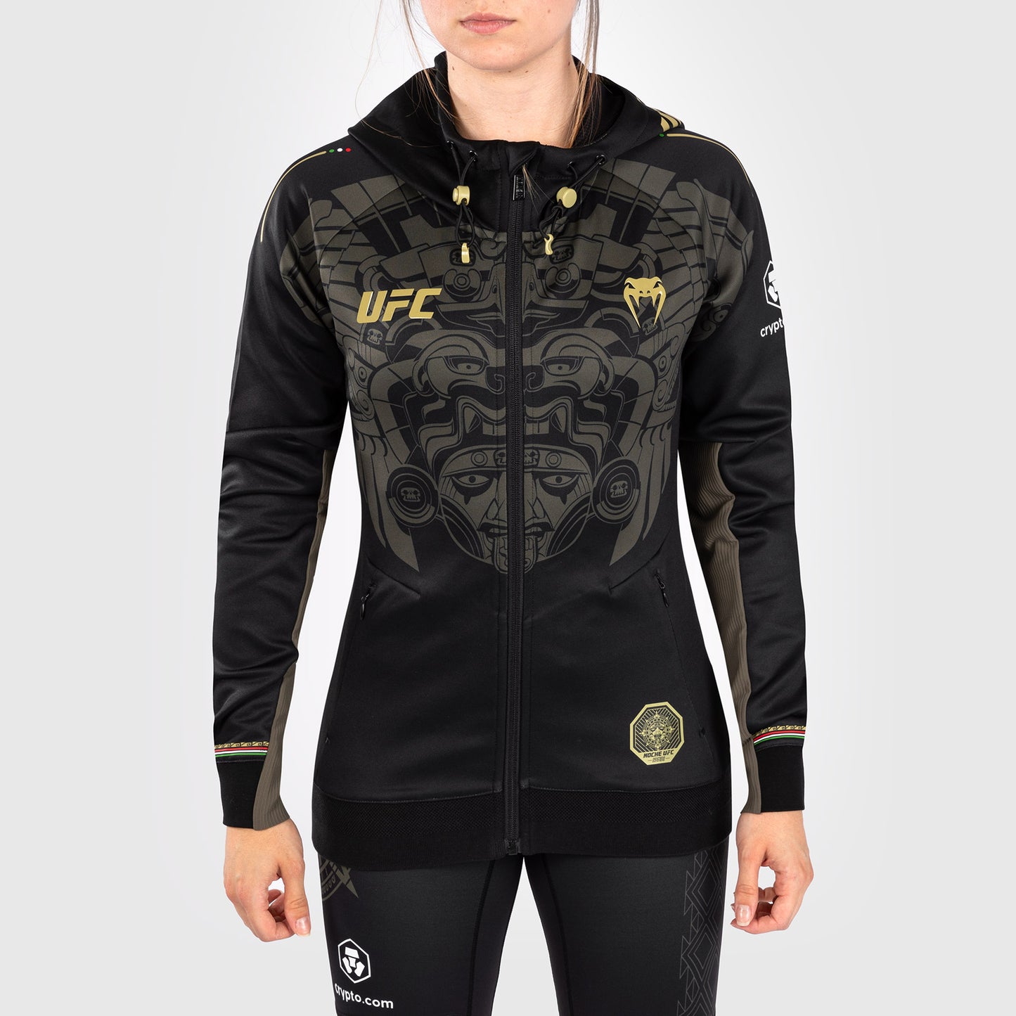 Noche UFC By Venum Authentic Fight Night Women’s Walkout Hoodie - Black