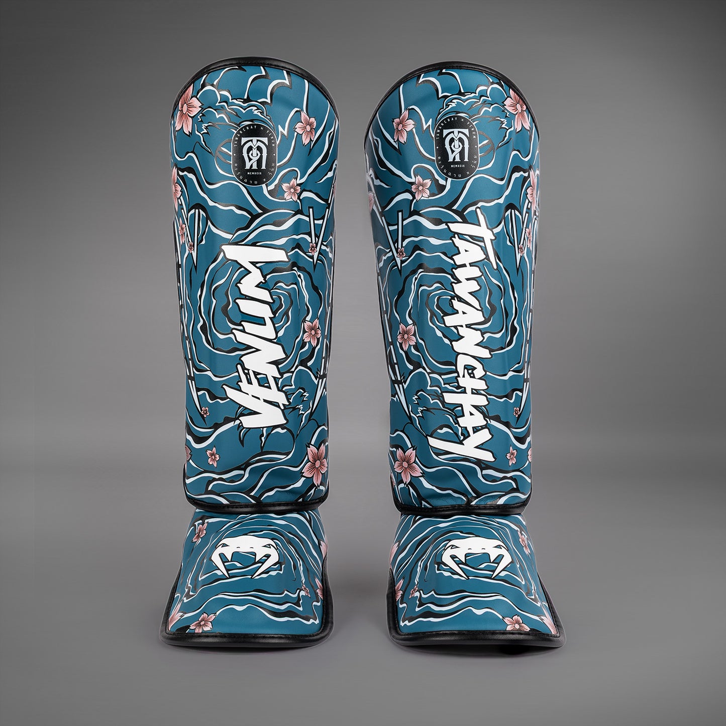 Venum x Tawanchay Shinguards Blue/White
