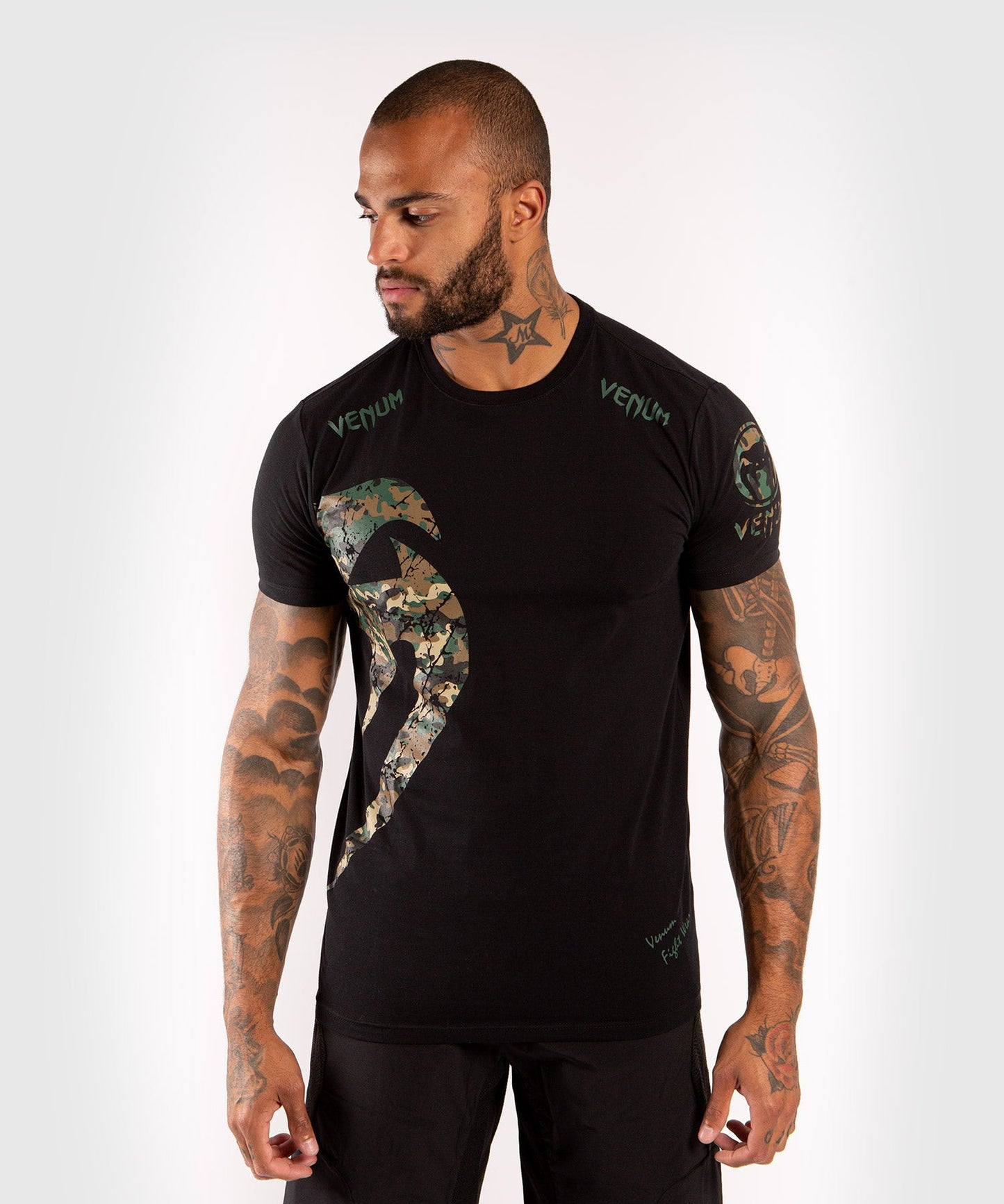 Venum Original Giant T-Shirt - Black/forest-camo
