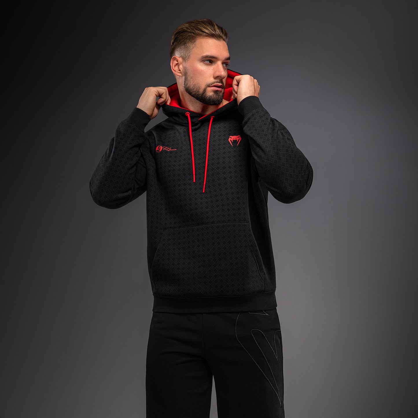 Venum x Roger Gracie Signature Hoodie - Black/Red