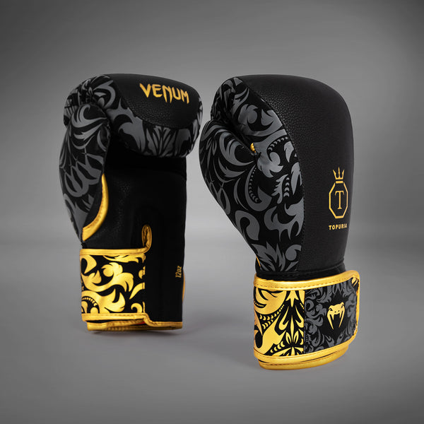 Venum x Topuria Unmatched Edition Boxing Gloves - Black/Gold