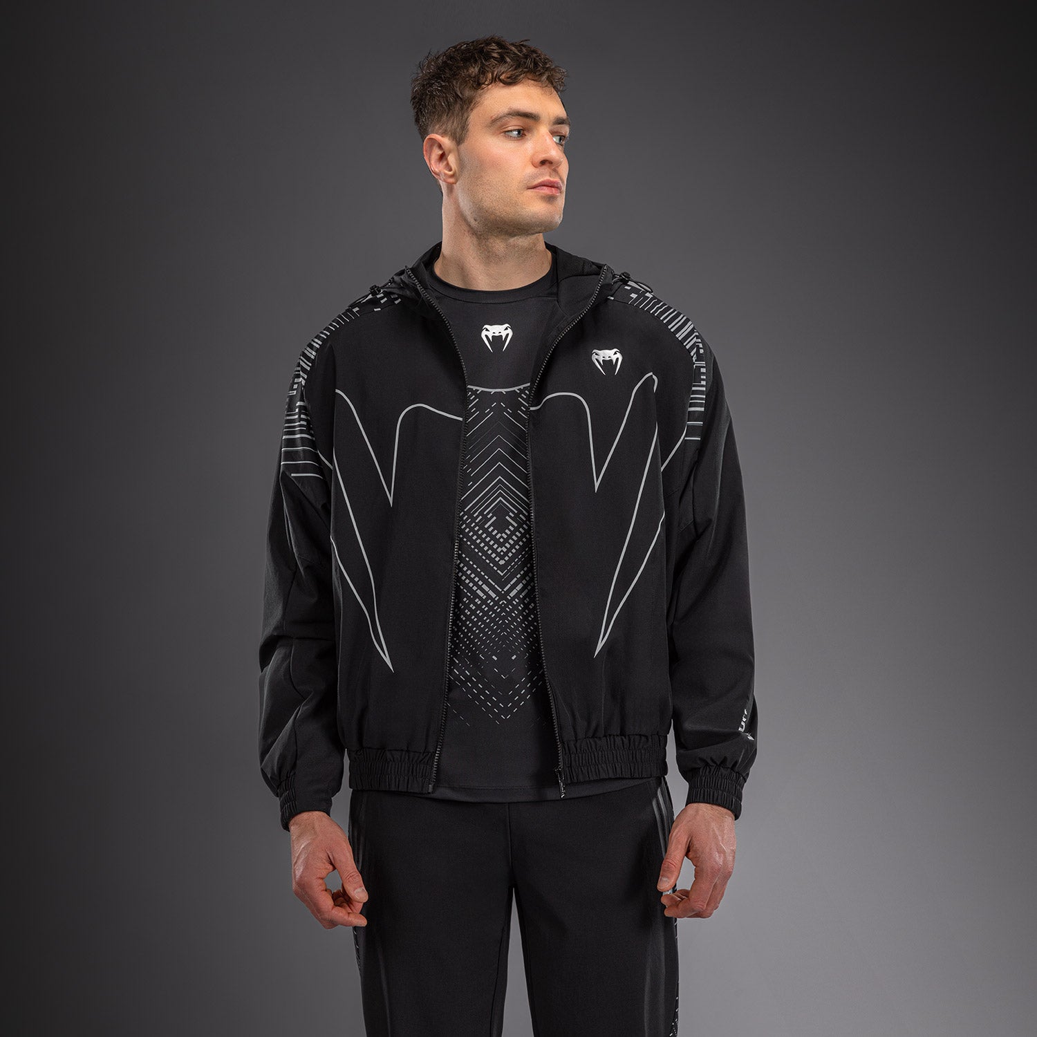 Venum Midnight Fury Track Jacket - Black/Grey/Silver - Venum Asia