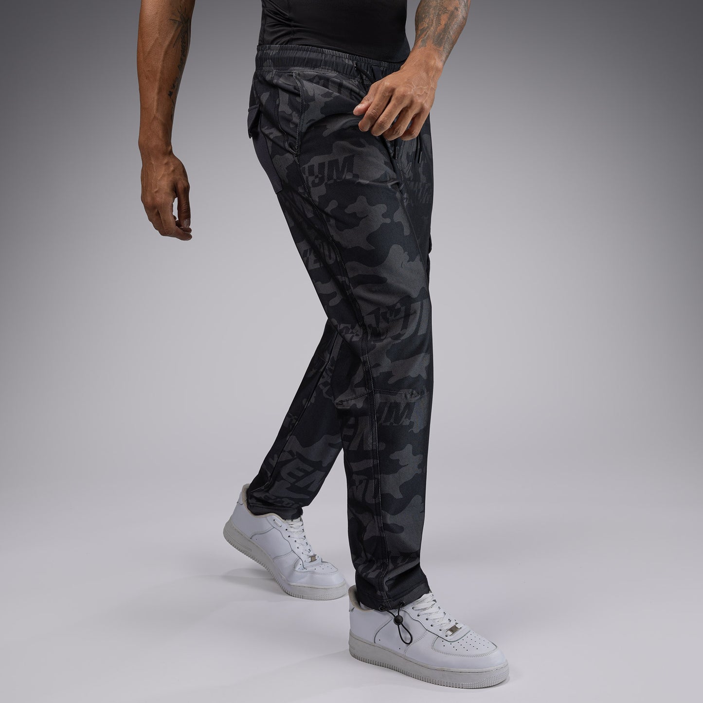Venum Trooper Men's Tracksuit Pants - Black/Charcoal