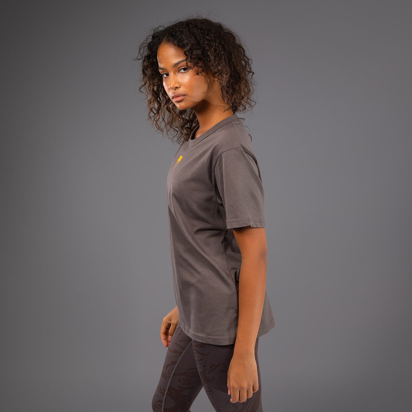 UFC Fusion by Venum Fight Week Women’s Short Sleeve Cotton T-Shirt - Solid Earthen Brown