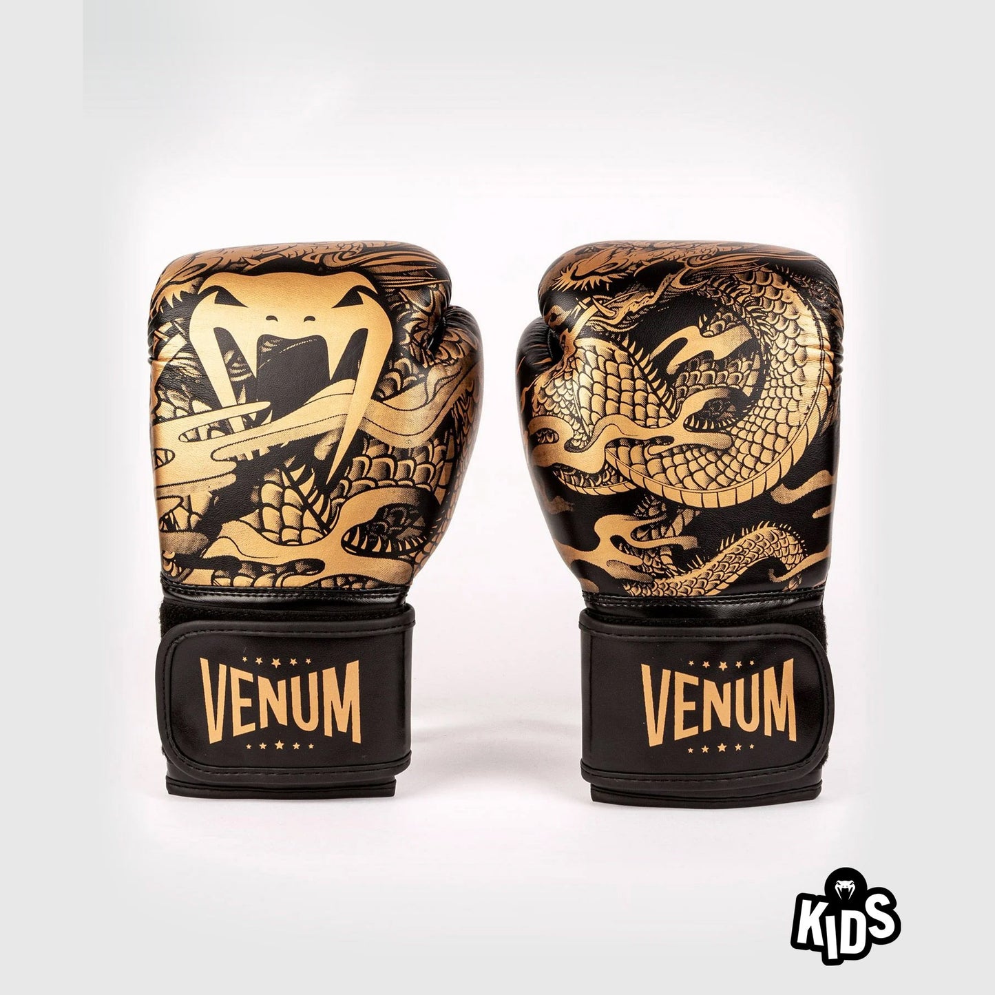 Venum Dragon's Flight Boxing Gloves - For Kids - Black/Bronze
