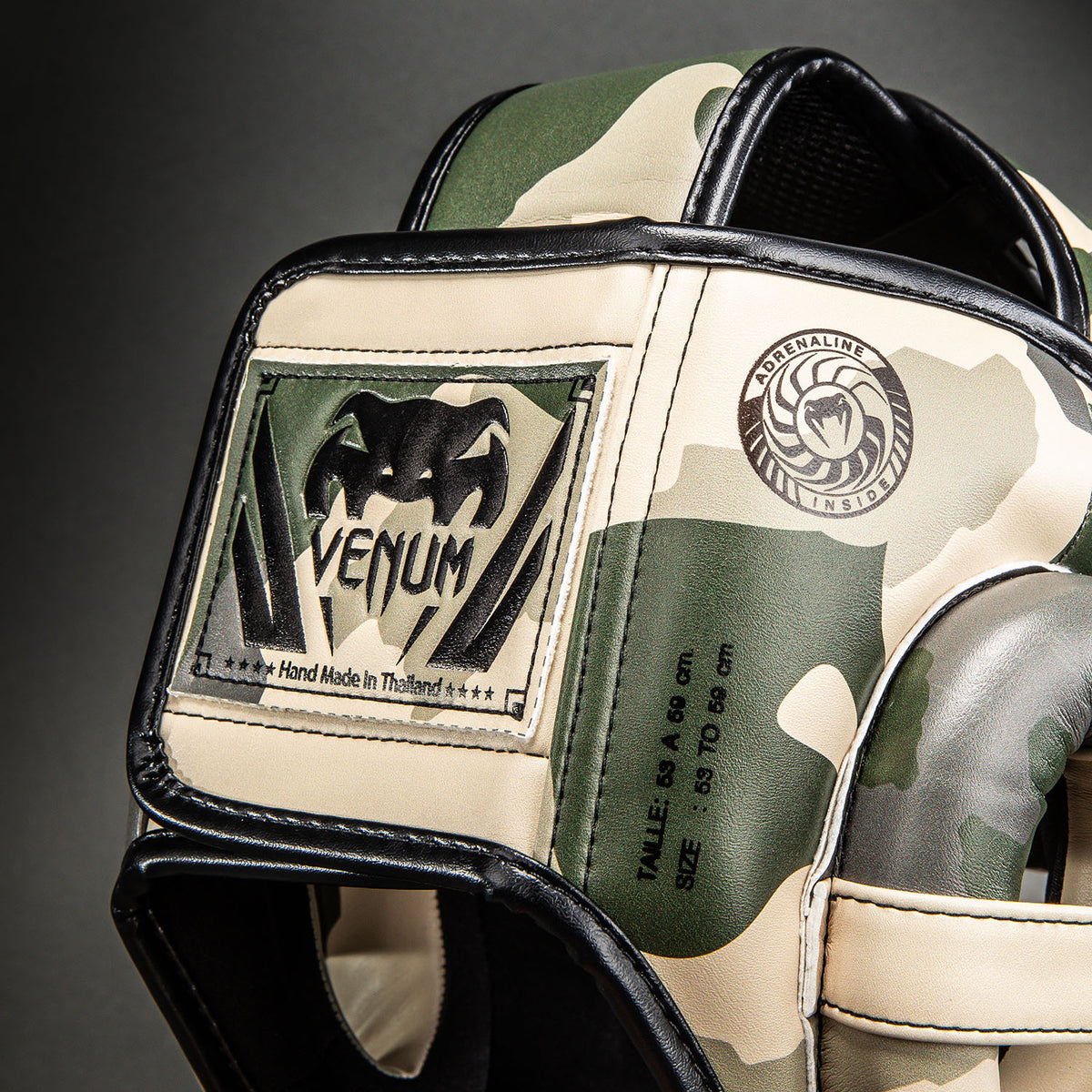 Venum Elite Camo Headgear - Khaki/ Off-hite