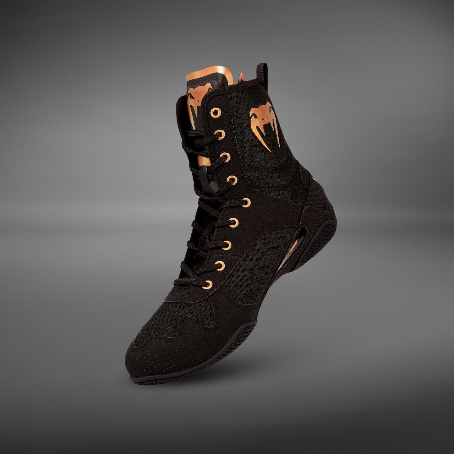 Venum Elite Boxing Shoes – Black/Bronze