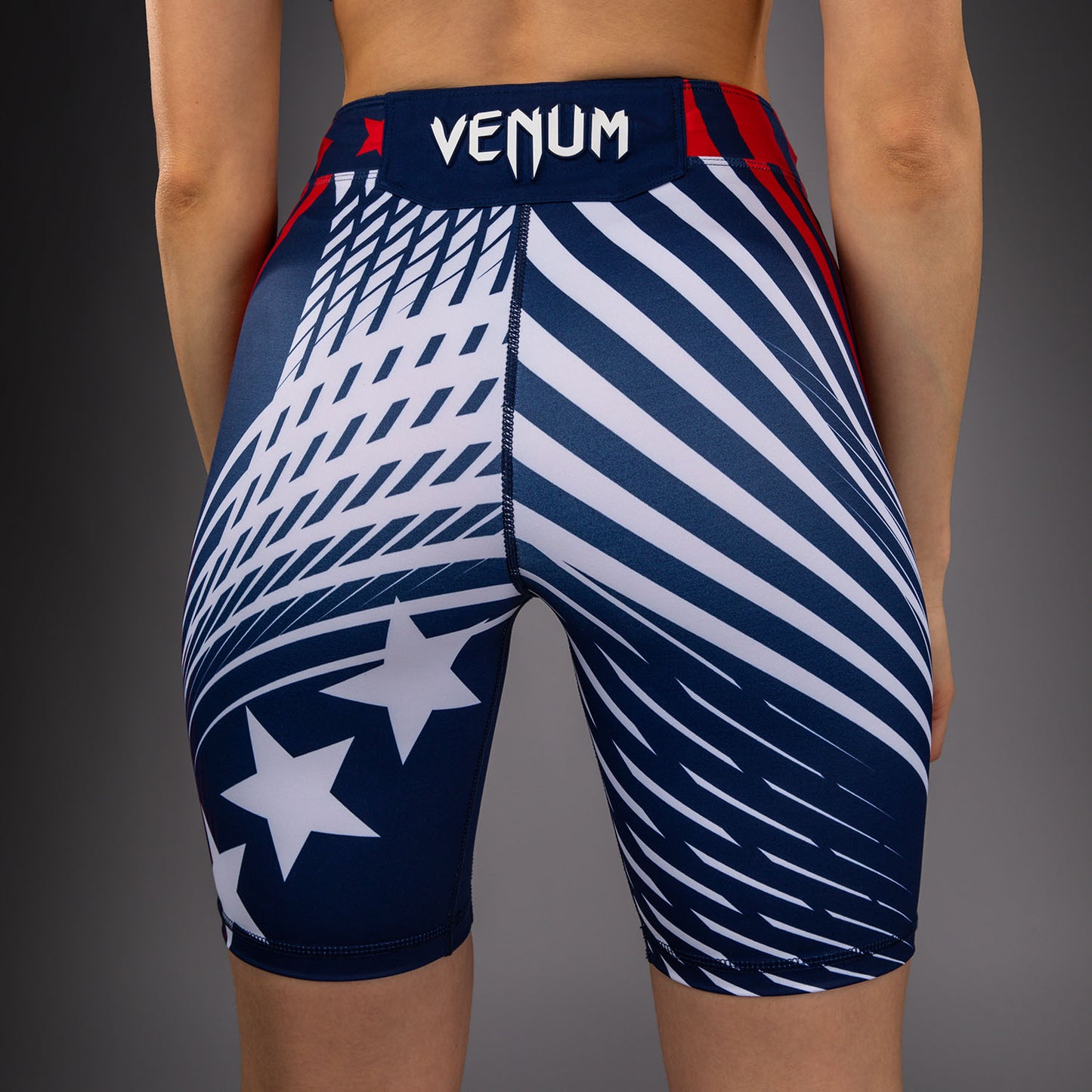 Women's Official UFC Freedom 250 by Venum Blue Authentic Long Fit Vale Tudo Short