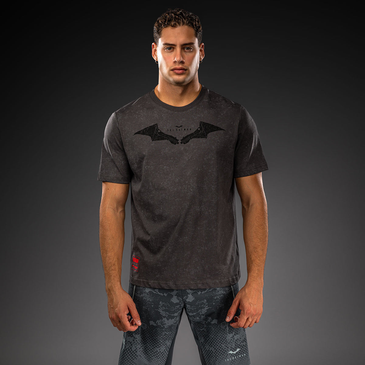 Venum x Batman Cotton T-Shirt - Grey/Black/Red