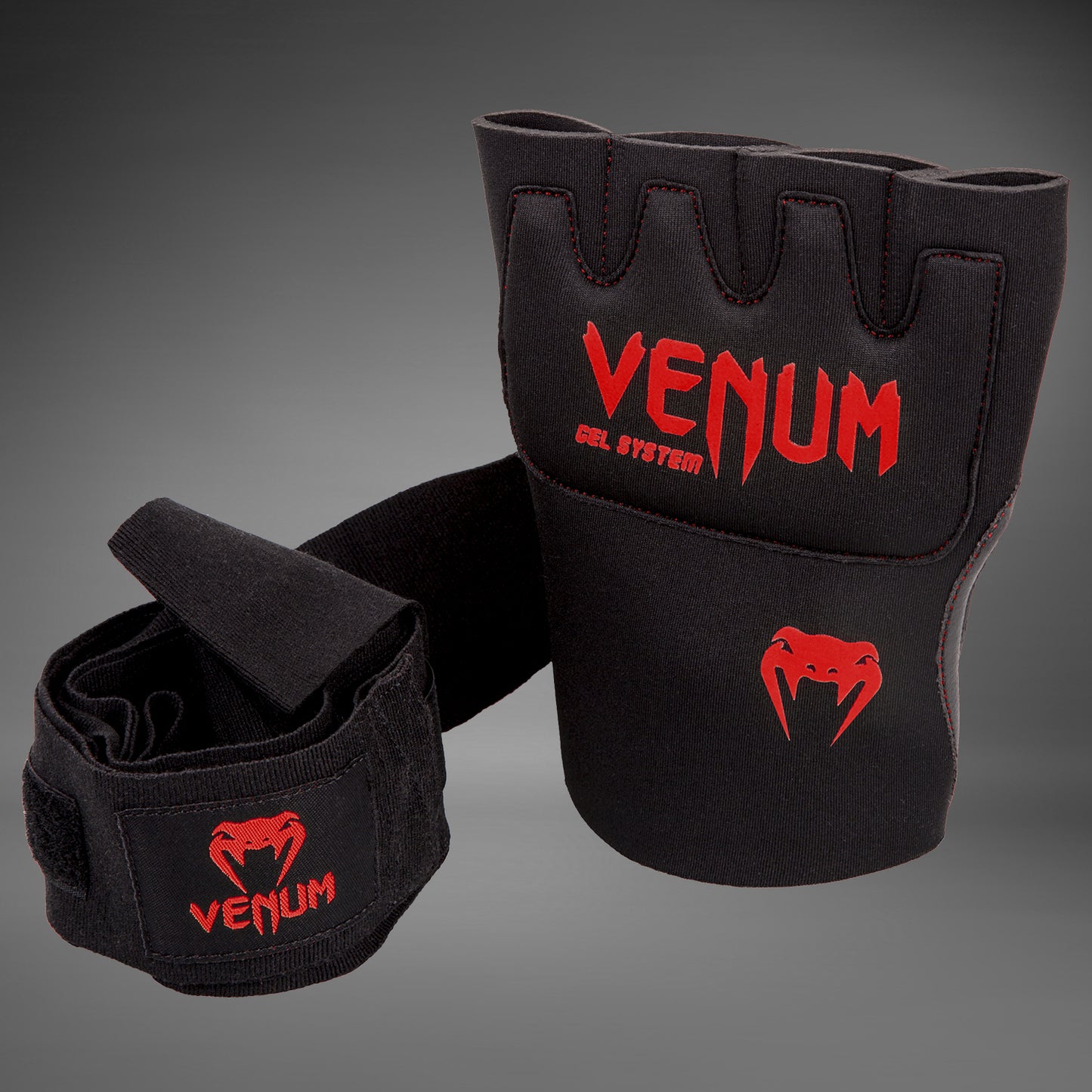 Venum Gel Kontact Quick Wraps - Black/Red