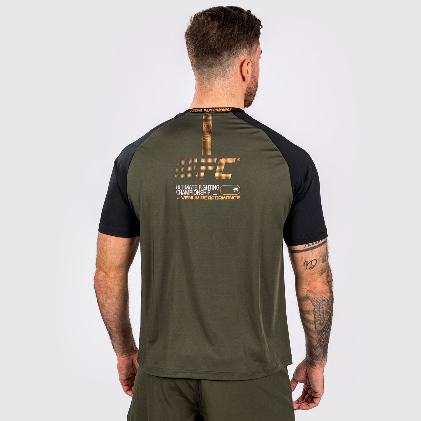 UFC Adrenaline by Venum Fight Week Men’s Dry-tech T-shirt - Khaki/Bronze
