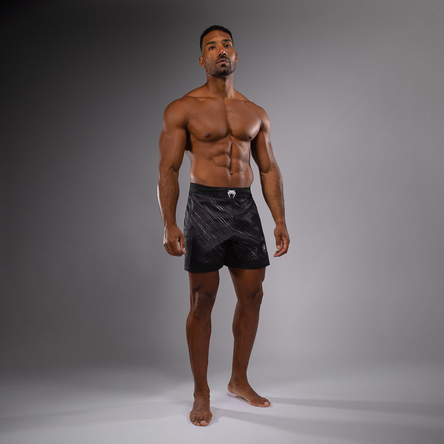 Venum Rapid Light Fight Shorts - Black/Storm Grey