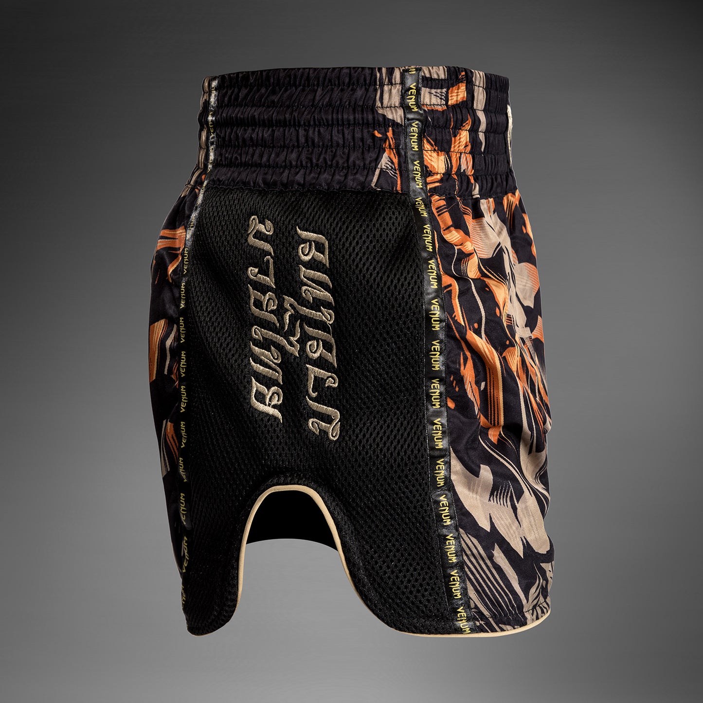 Venum Tiger Muay Thai Shorts - Black/Neon Orange