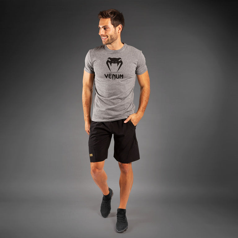 Venum Classic Short Sleeve T-Shirt, Navy Blue, 100% Cotton, Graphic Tee