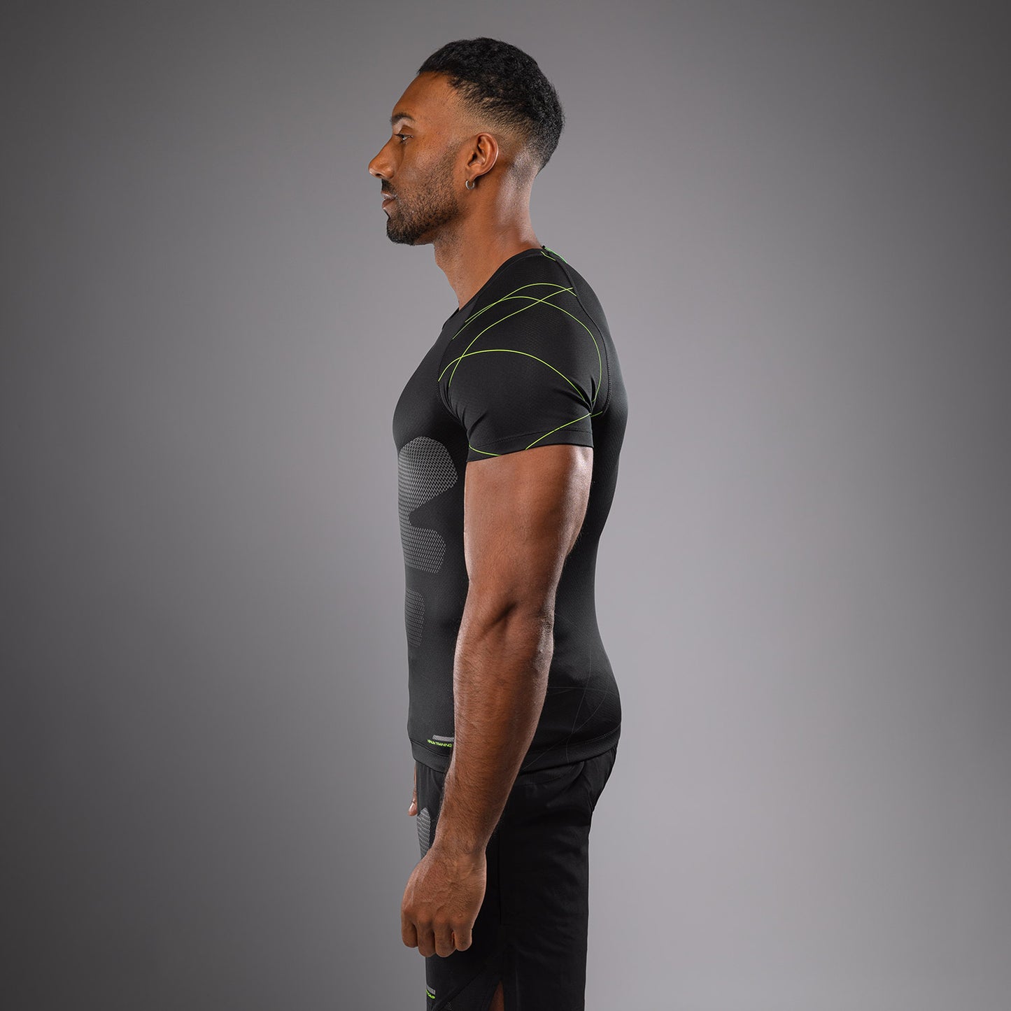 Venum Training Camp 4.0 Short Sleeve Rashguard - Black/Neon Green