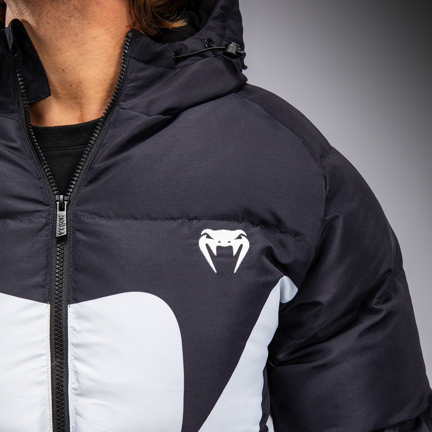 Venum Attack Down Jacket - Black/Ice
