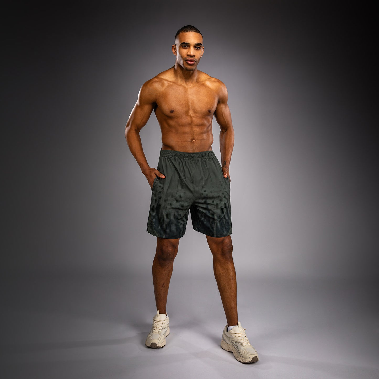 Venum Stealth Training Shorts - Khaki/Dark Green