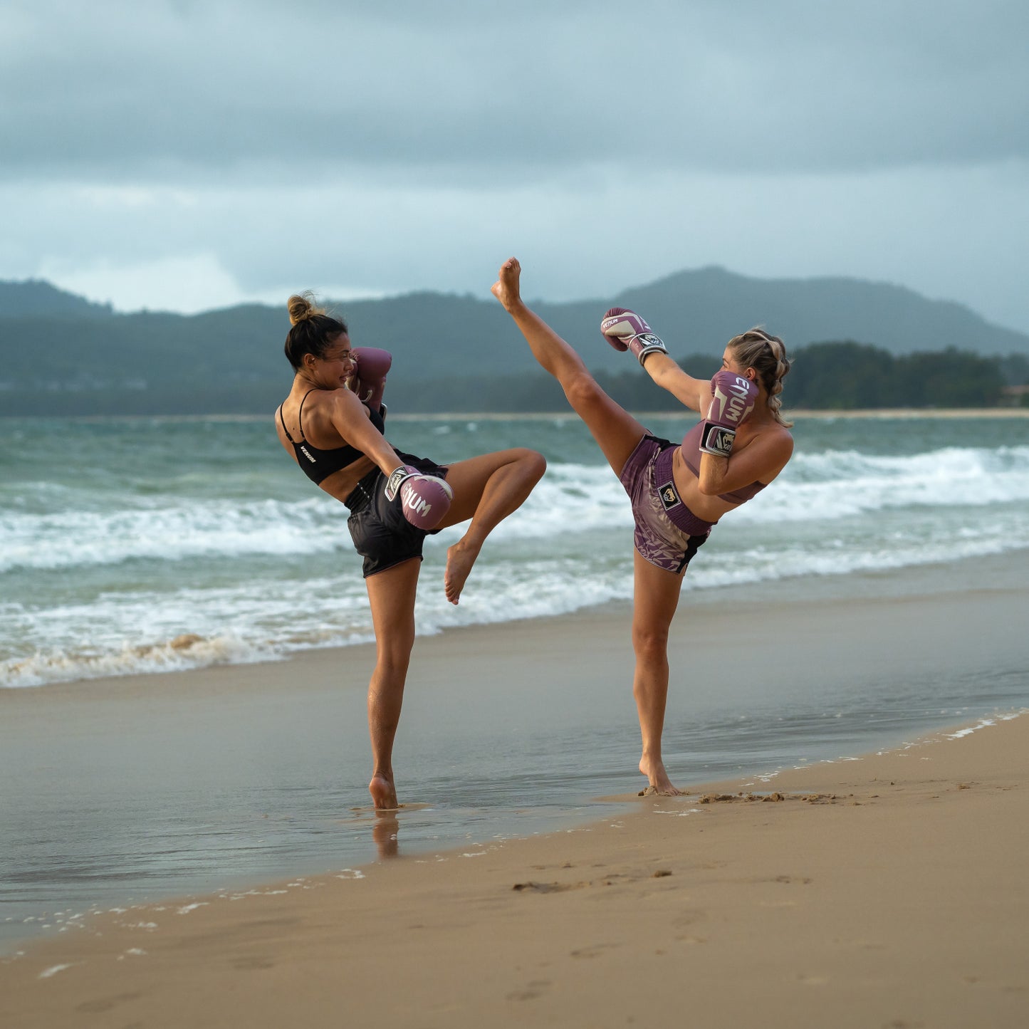 Kaz x Venum Muay Thai Shorts - Dusky Orchid