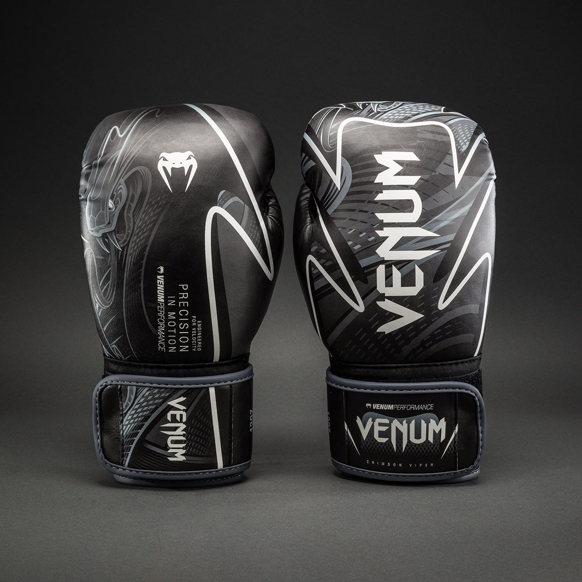 Venum Crimson Viper 2.0 Impact Boxing Gloves - Black/Grey