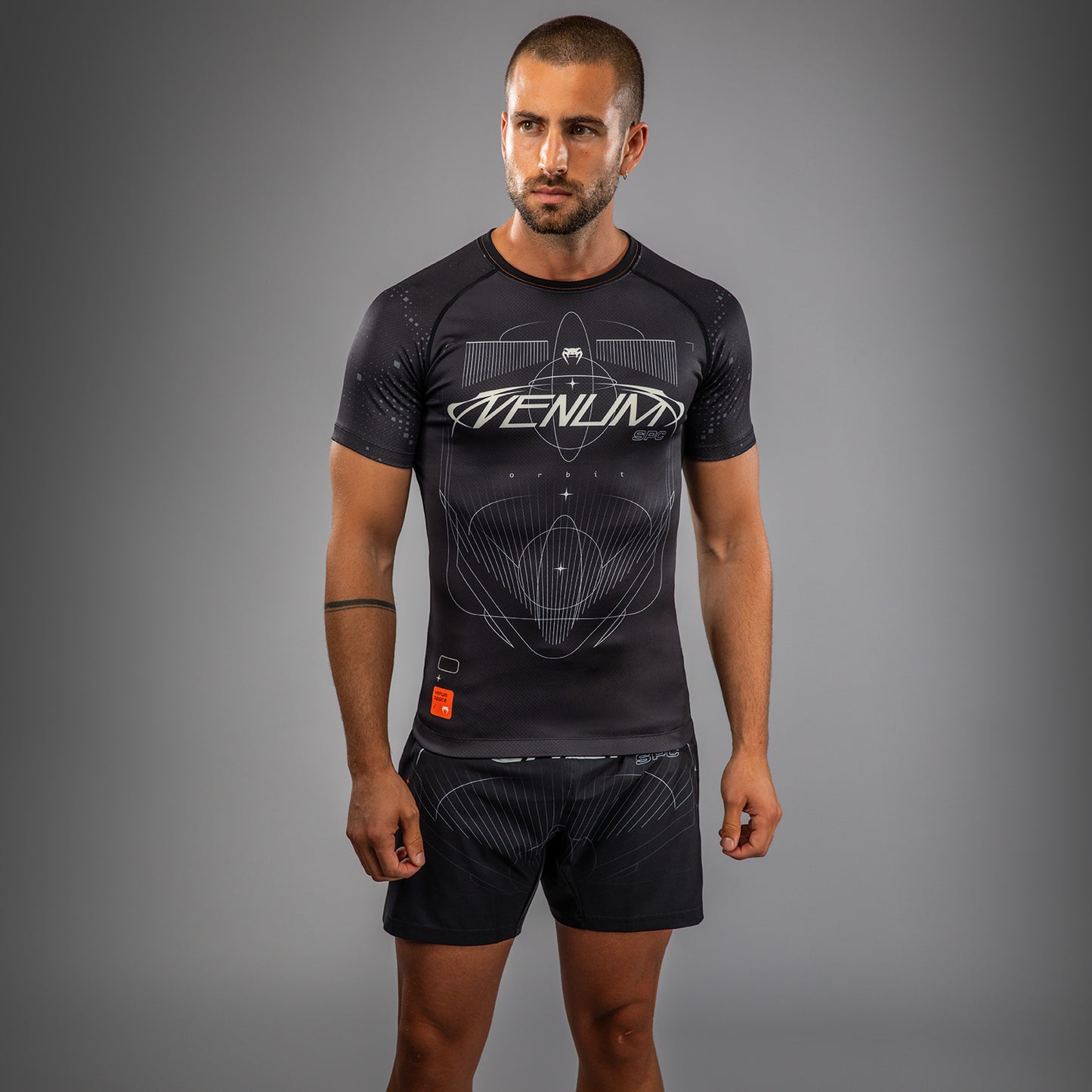 Venum Eclipse Short Sleeve Rashguard - Black/Ivory