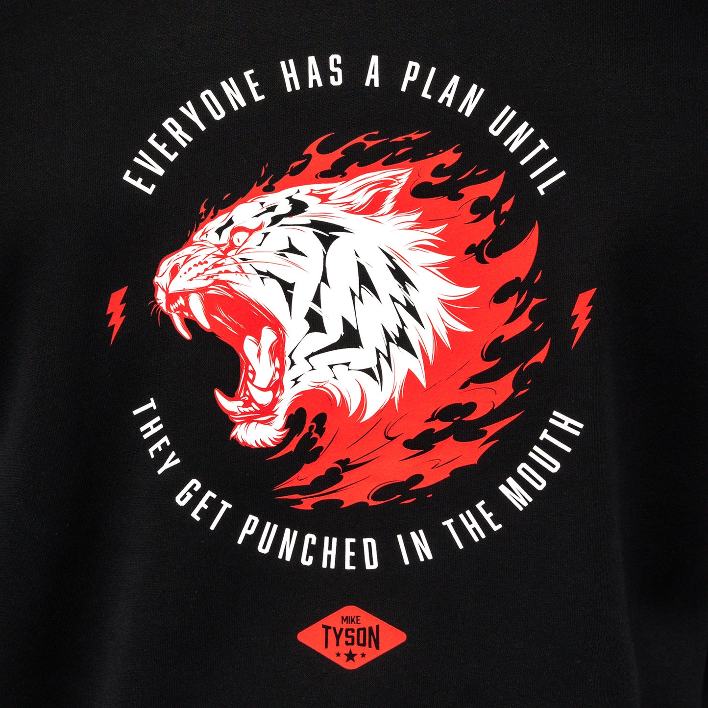Venum x Mike Tyson Tiger Hoodie - Deep Black/Intense Red