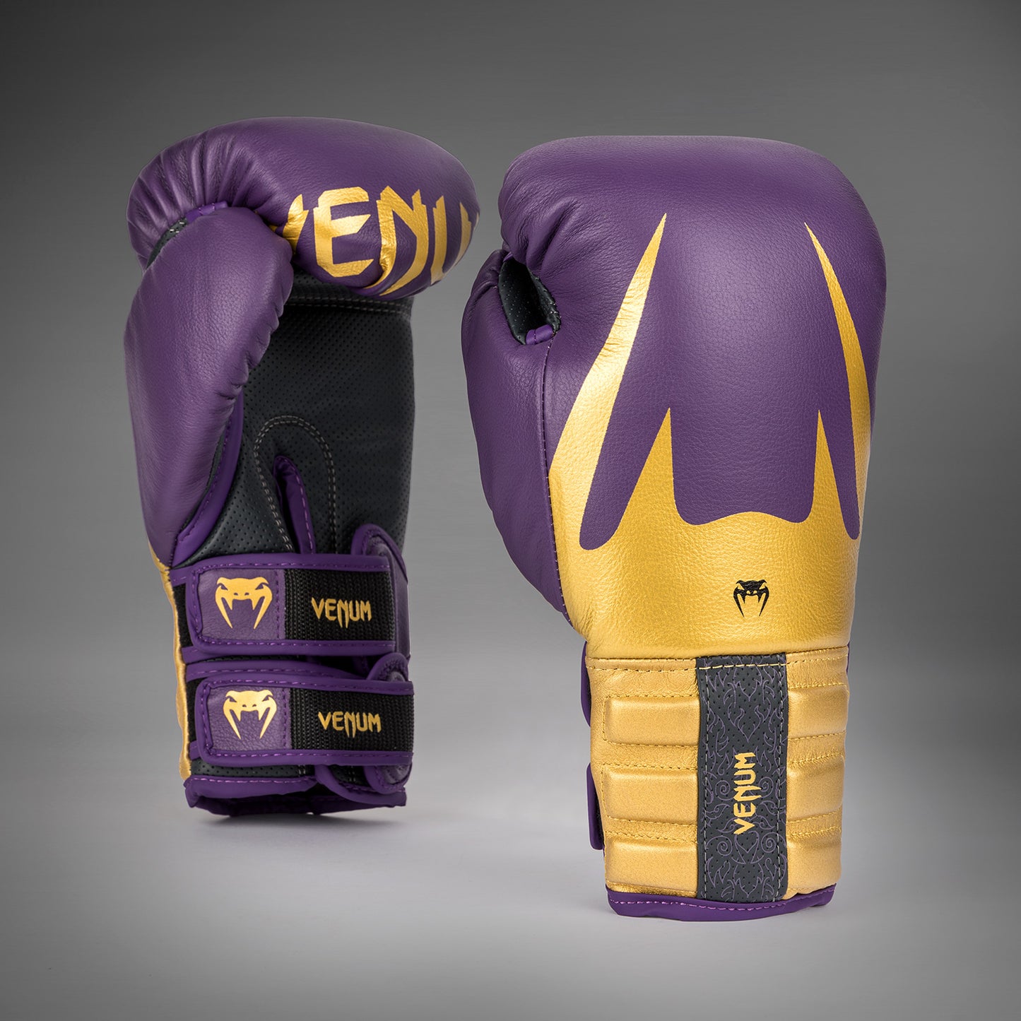 Venum Reverso Boxing Gloves - Dark Purple/ Gold
