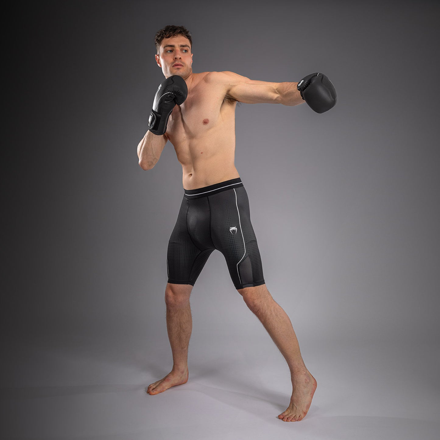 Venum Stealth Vale Tudo Shorts - Black/White