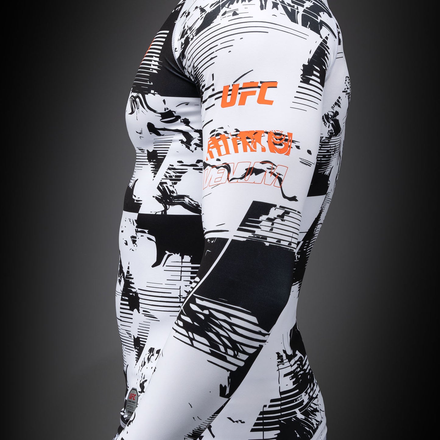 Men's UFC Zenith by Venum White Authentic Fight Week Performance Long Sleeve Rashguard