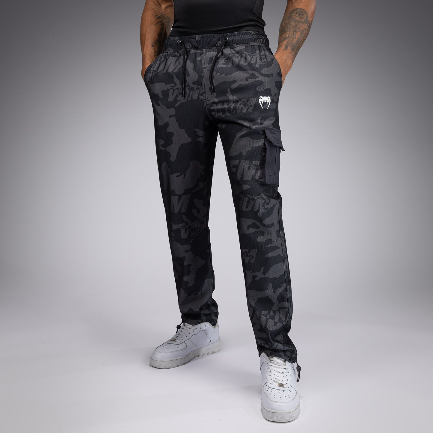 Venum Trooper Men's Tracksuit Pants - Black/Charcoal