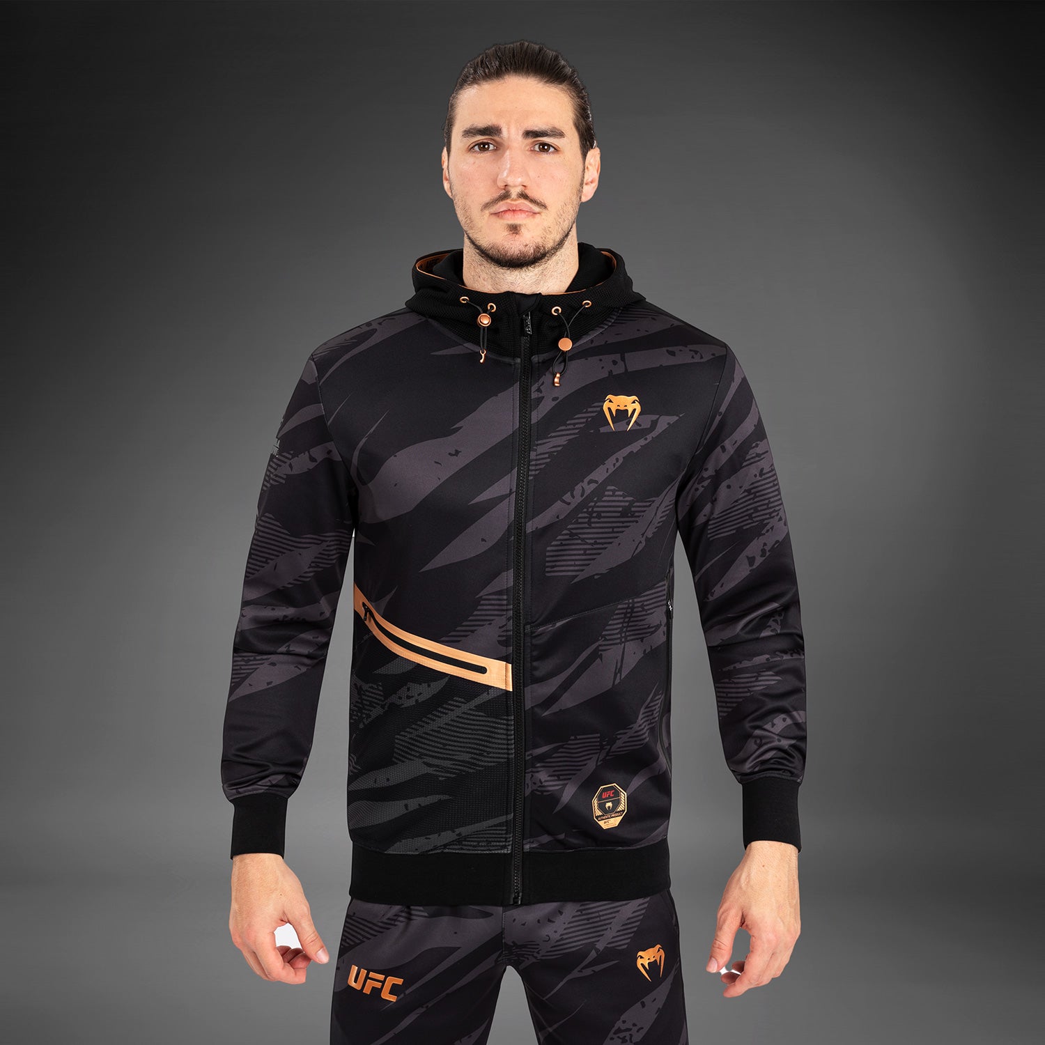 UFC Adrenaline by Venum Fight Week Men's zip Hoodie - Urban Camo