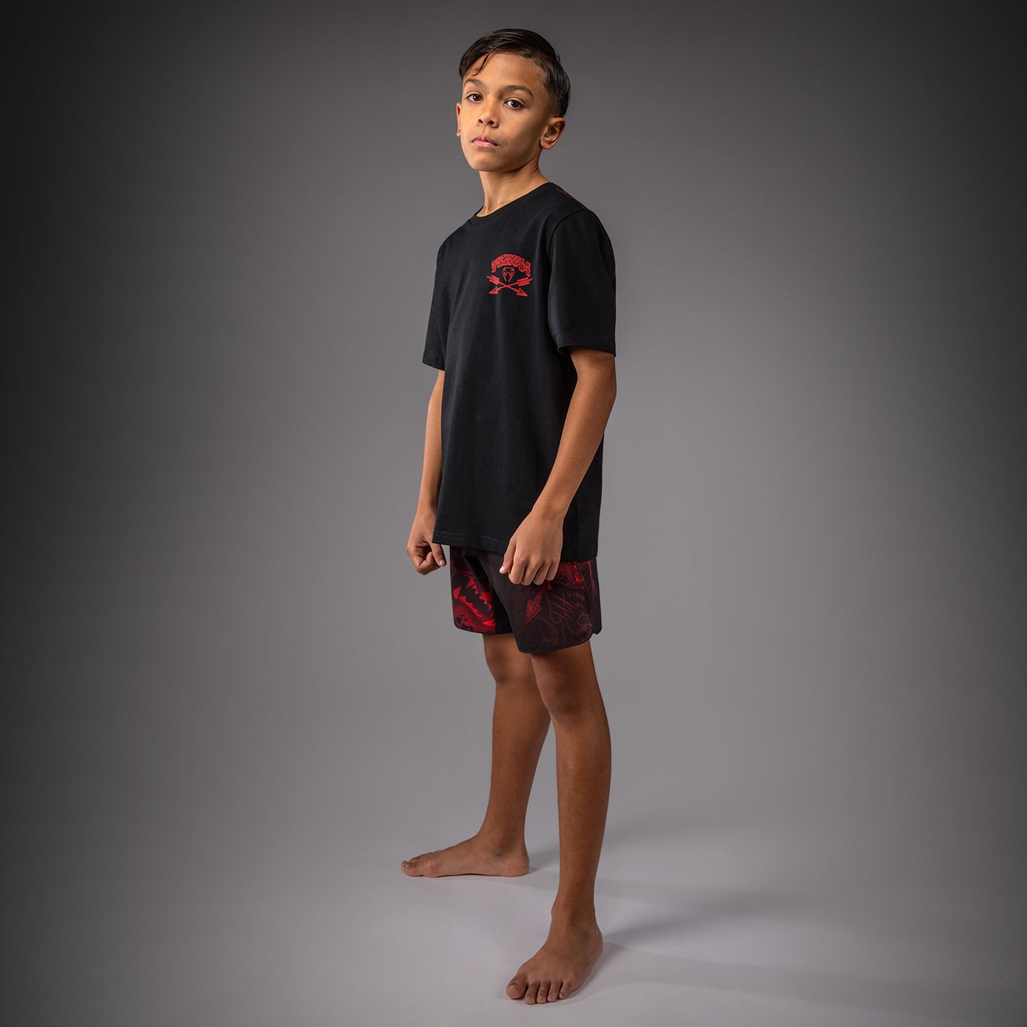 Venum Wolf Atak Kids T-Shirt - Black/Red