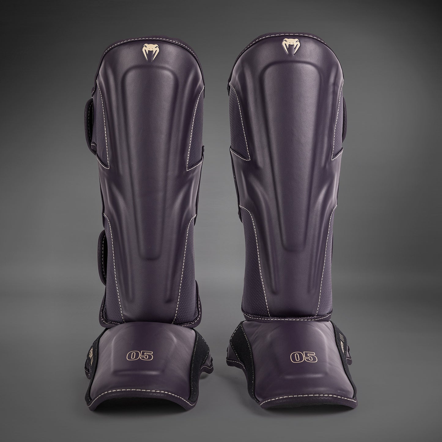 Venum Impact Evo Shin Guards - Deep Purple