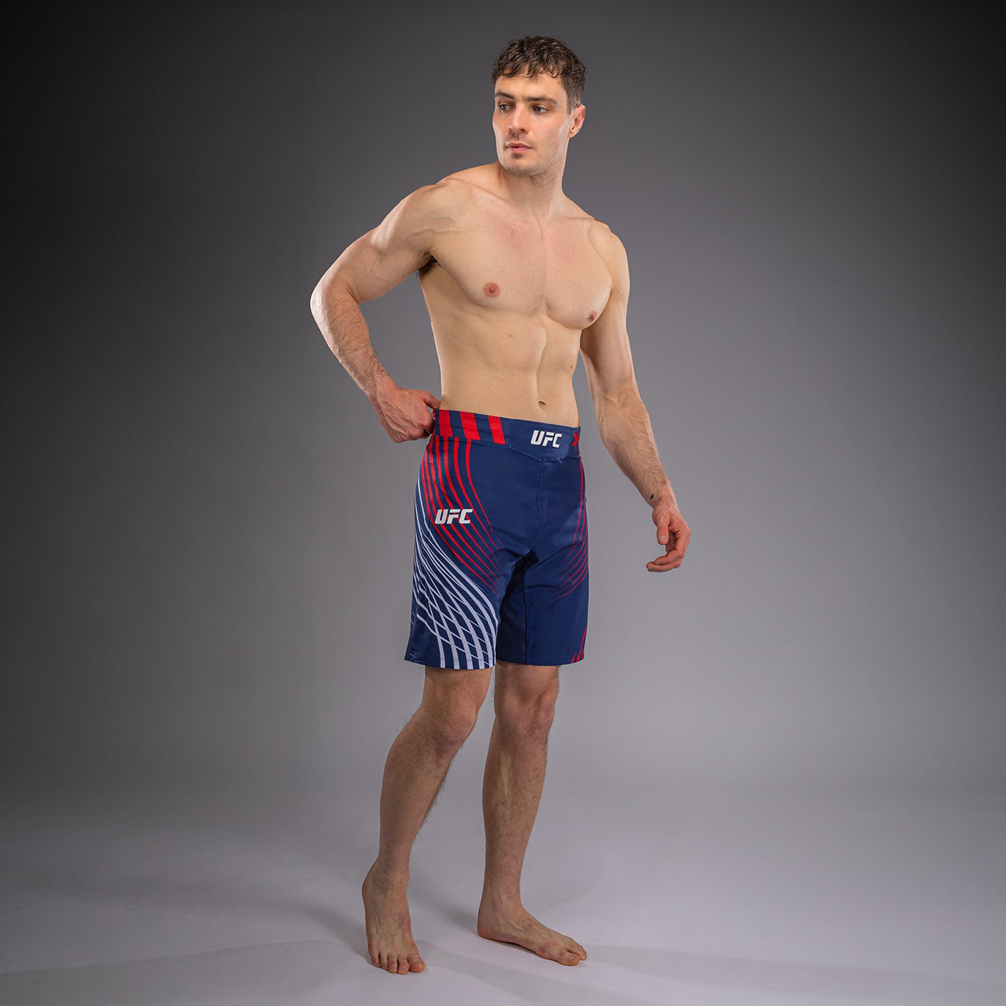 Men's UFC Freedom 250 by Venum Blue Authentic Fight Night Long Fit Fight Short