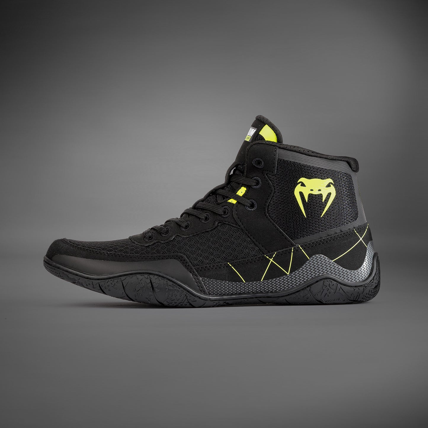 Venum Training Camp 4.0 Wrestling Shoes - Black/Neon Green