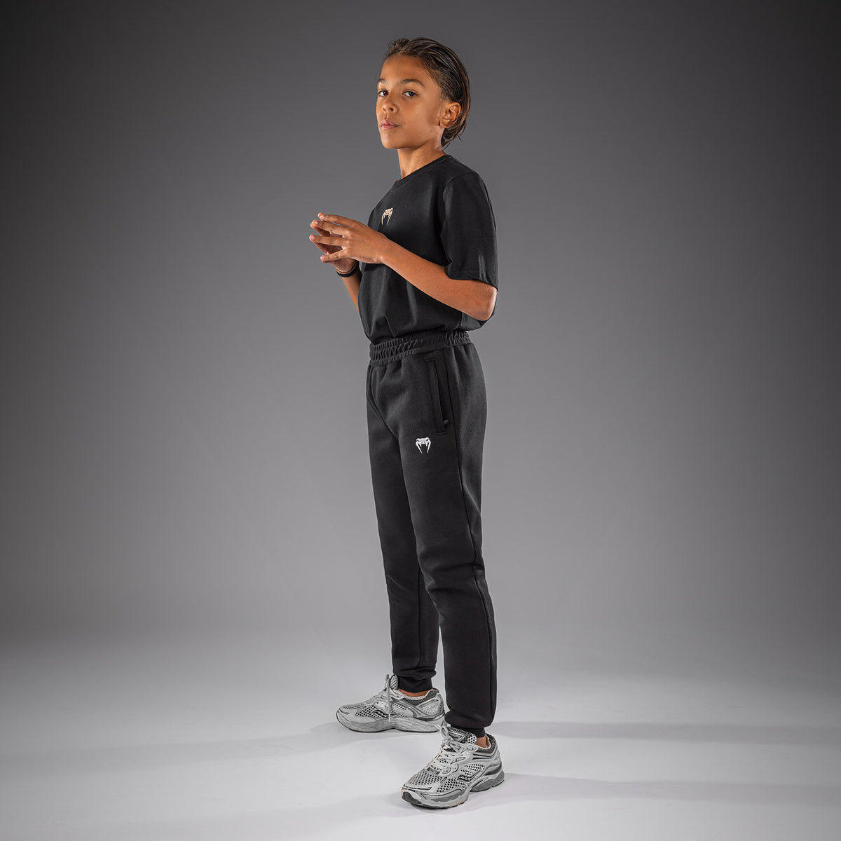 Venum Attack Fleece & Weave Kids Joggers - Black