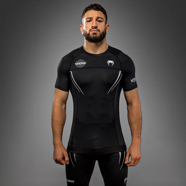 Venum AIR RASHGUARDS - T-shirt con stampa - black/nero Venum AIR RASHGUARDS - T-shirt con stampa - black/nero