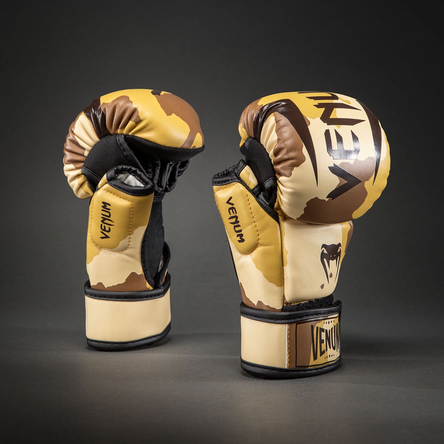 Venum Elite Camo Sparring Gloves - Light Beige/Brown
