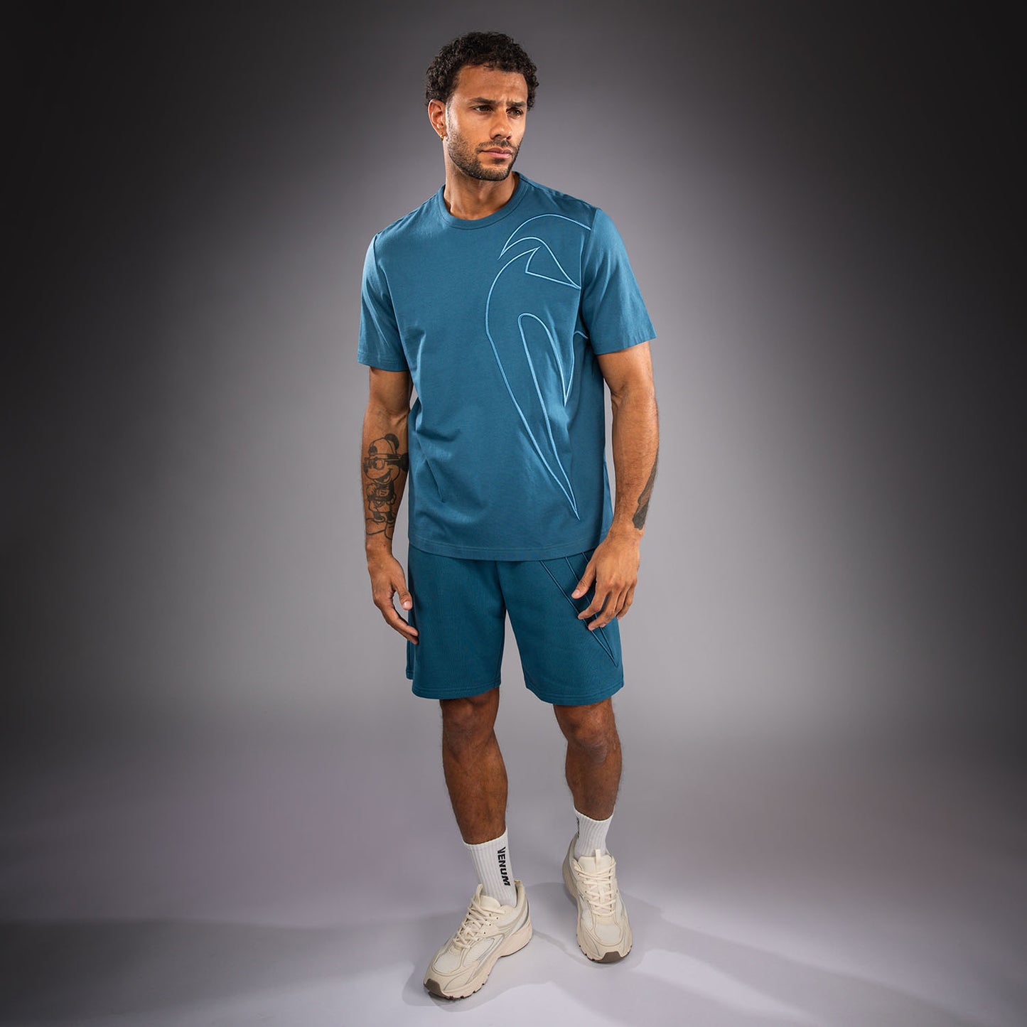 Venum Giant 3D Cotton T-Shirt - Ocean Blue