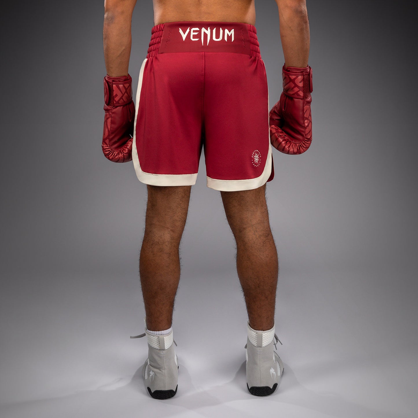 Venum Classic Boxing Shorts – Ruby Red/Ivory