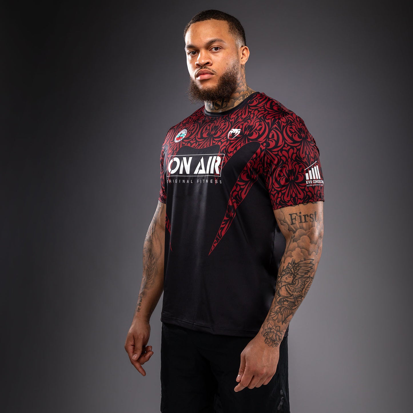 Venum Bulgarian Top Team (BTT) Dry-Tech T-Shirt - Black/Red