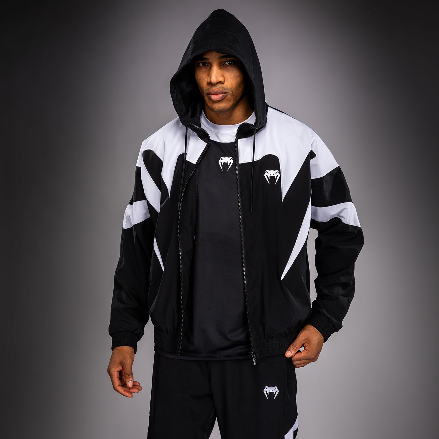 Venum Attack 90 Track Jacket - White/Black