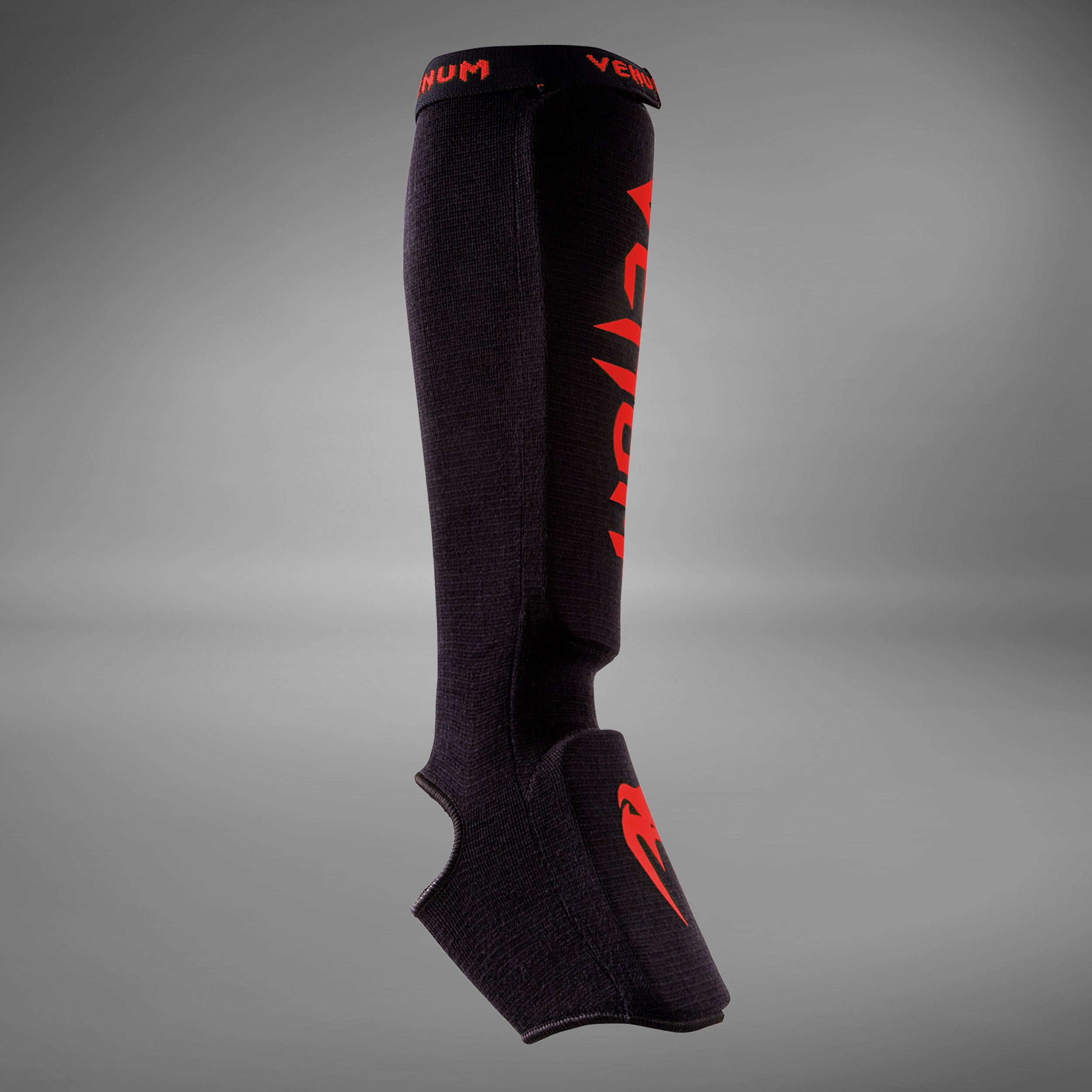Venum Kontact Shin Guards - Black/Red - Venum Asia