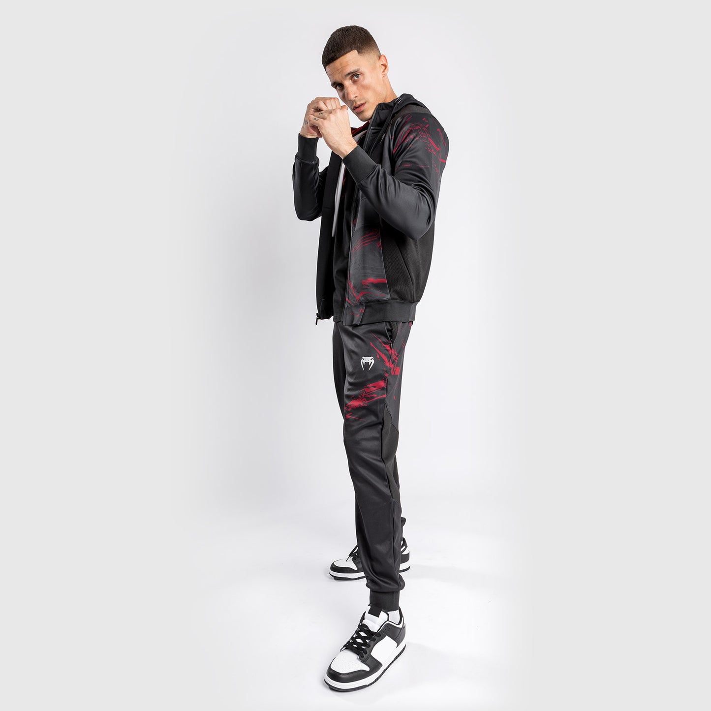 UFC Venum Authentic Fight Week 2.0 Men's Zipped Hoodie - Black/Red